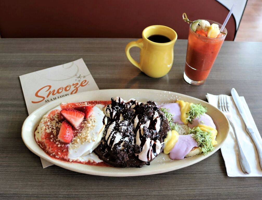 A pancake flight from Snooze