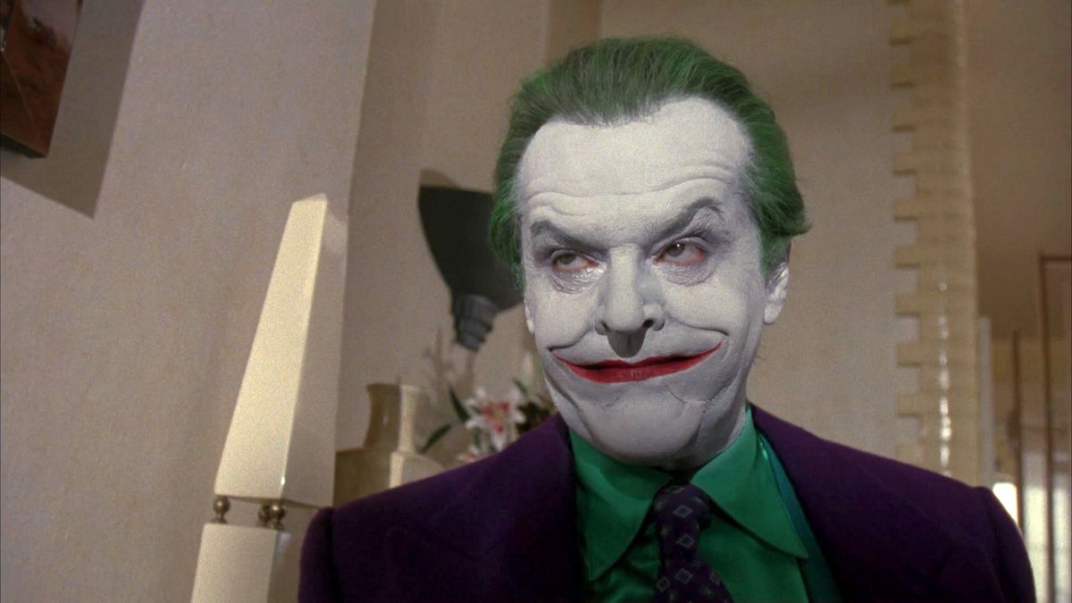 jack nicholson as the joker in batman 1989