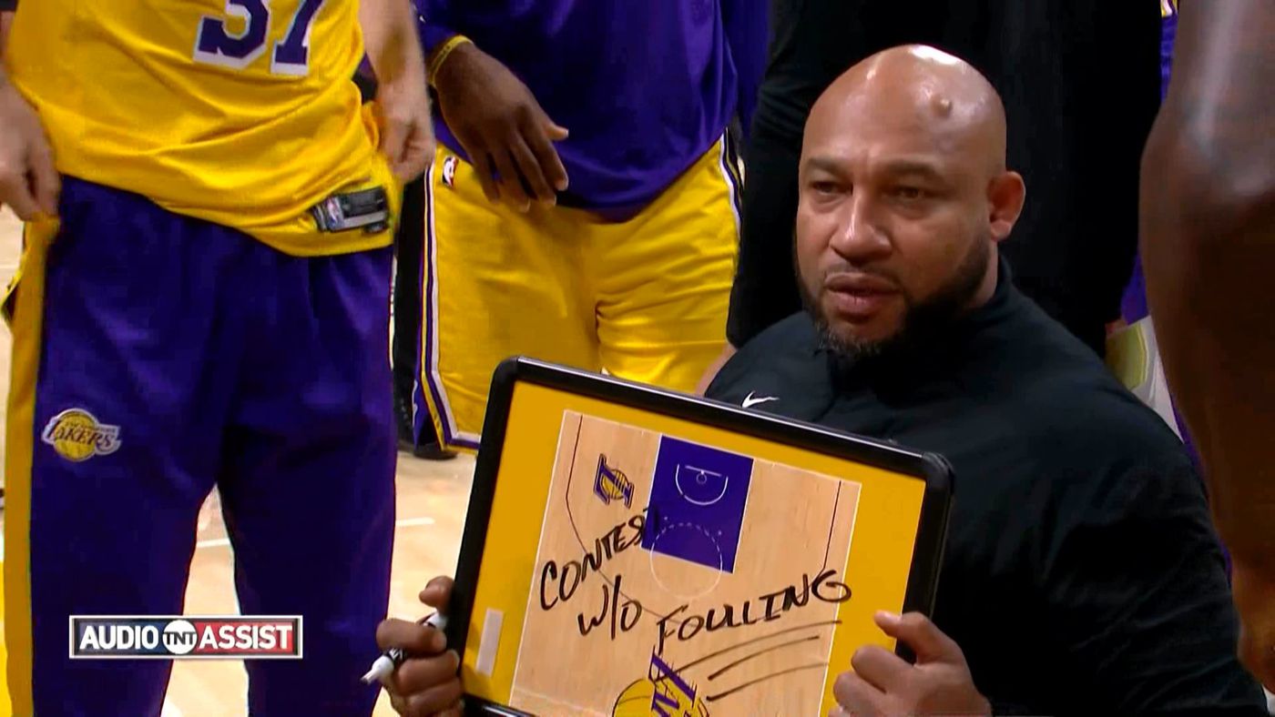 Lakers coach Darvin Ham's whiteboard said it all: defend without fouling -  Silver Screen and Roll
