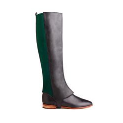 Two-for-one boots in pine green/black, $295
