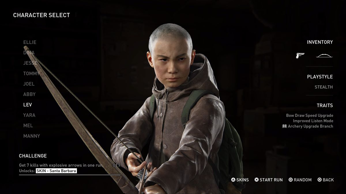 A look at Lev in The Last of Us Part 2 Remastered 