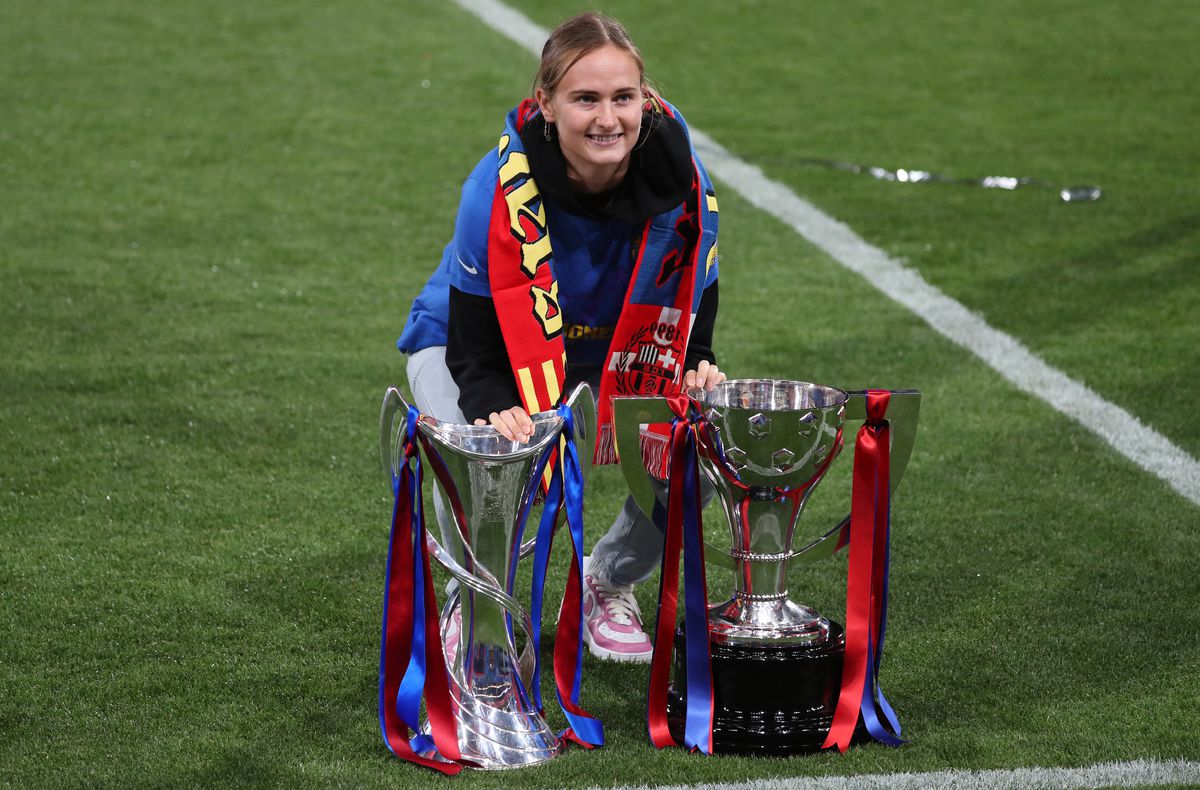 FC Barcelona Womens Champions League Celebration