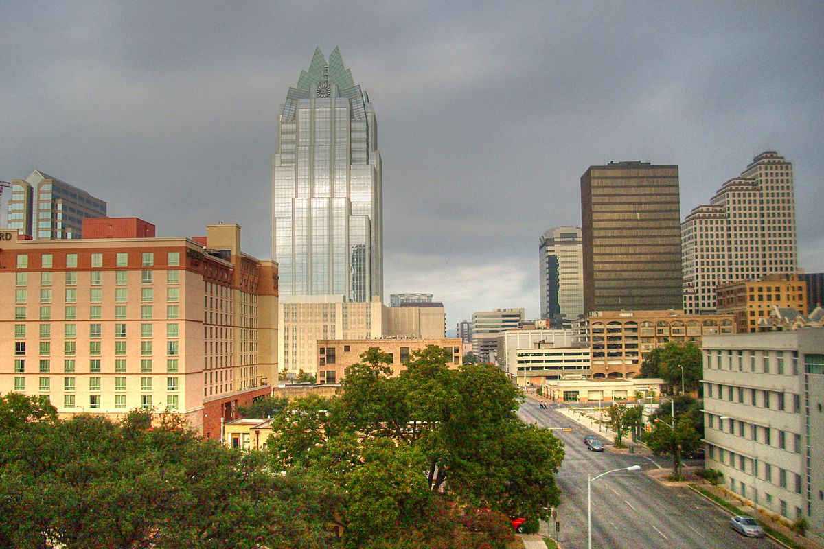 Austin, Texas skyline from south
