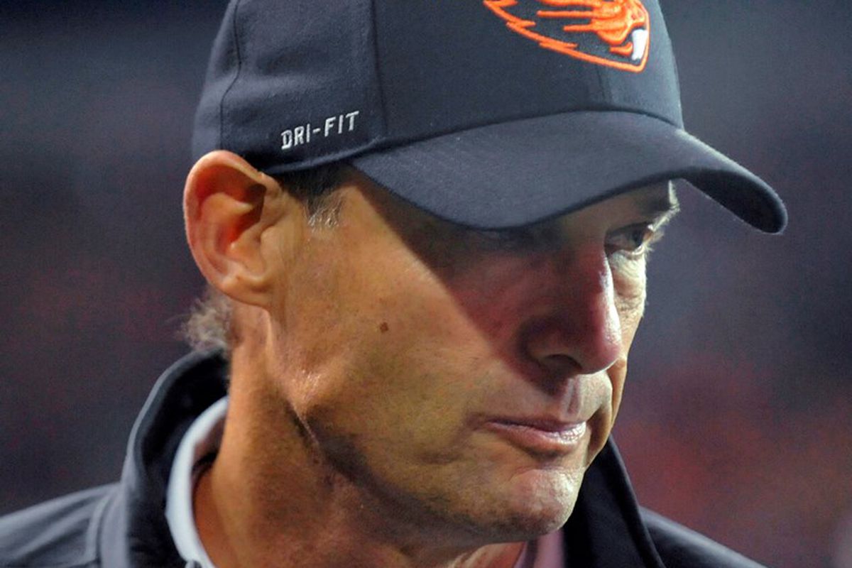 Oregon St. coach Mike Riley is right in the middle of another season of angst.