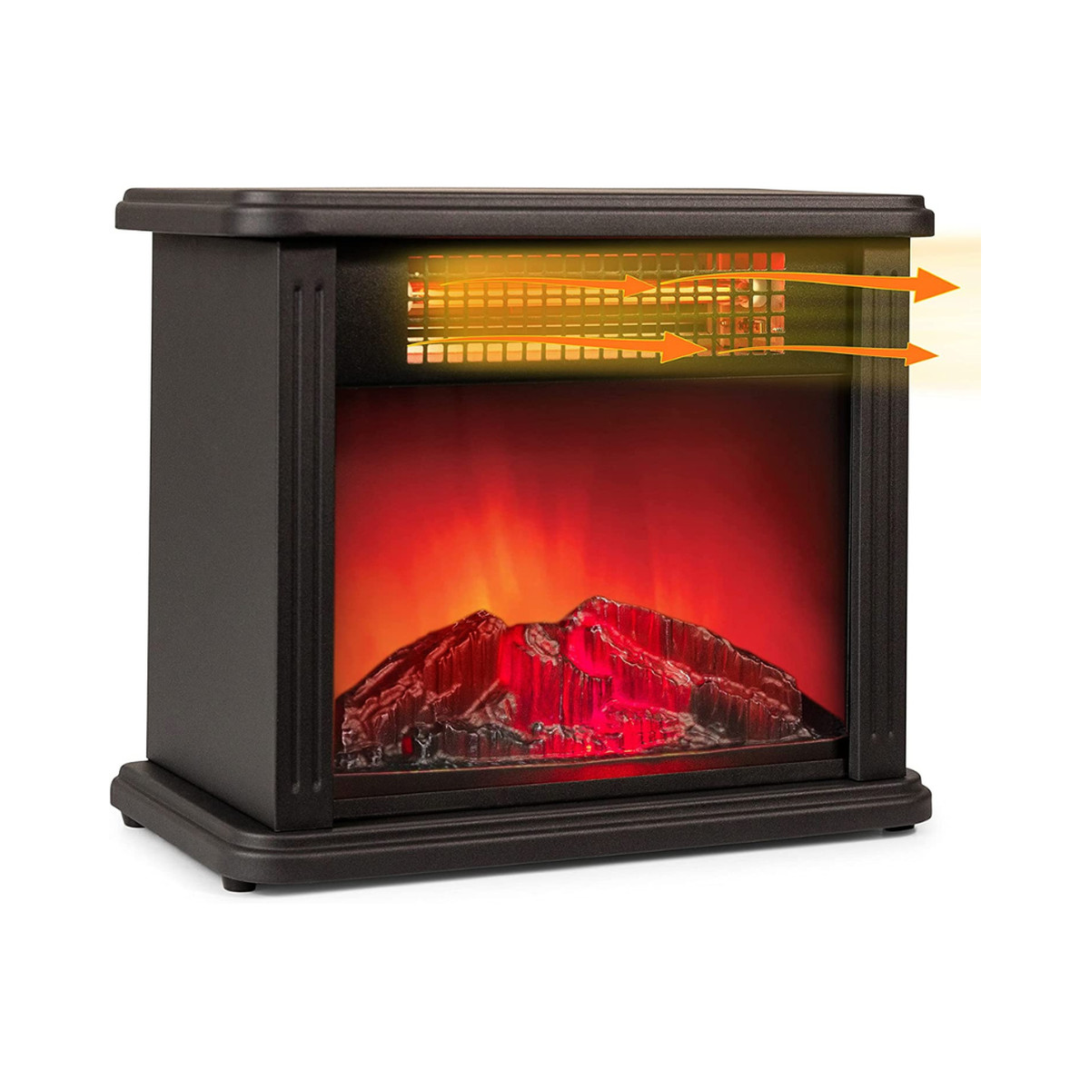 Comfort Zone Mini Electric Fireplace Heater