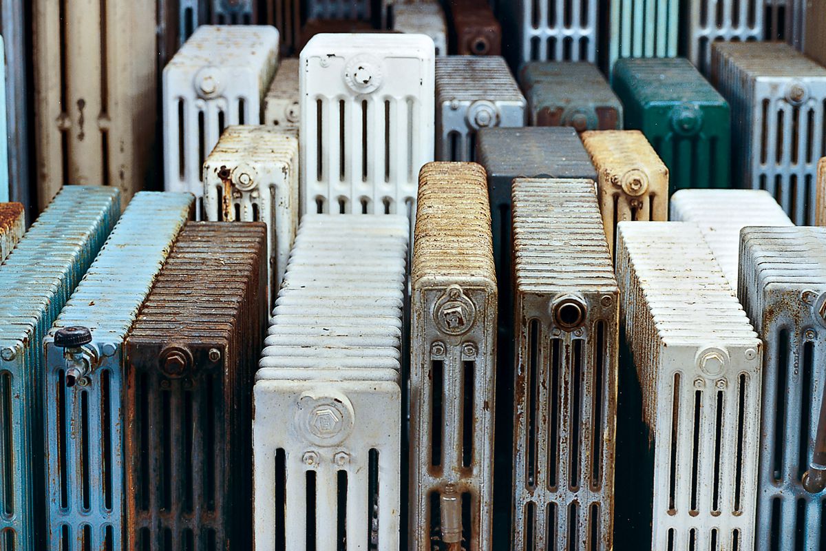 A selection of vintage radiators
