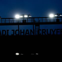 Johan Cruyff’s name up in lights