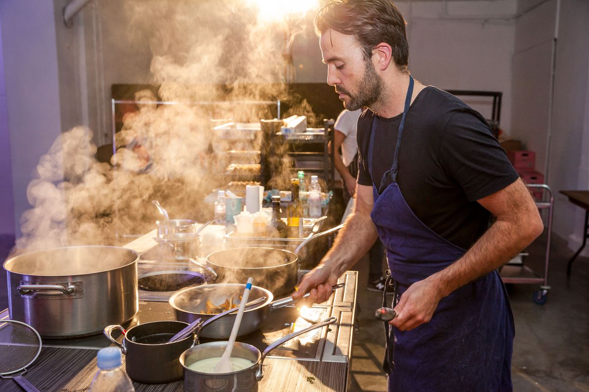 Chef Tim Spedding of Coombeshead Farm, Cornwall, who will cook at Giant Steps in Hackney Wick 1st and 2nd September 2018
