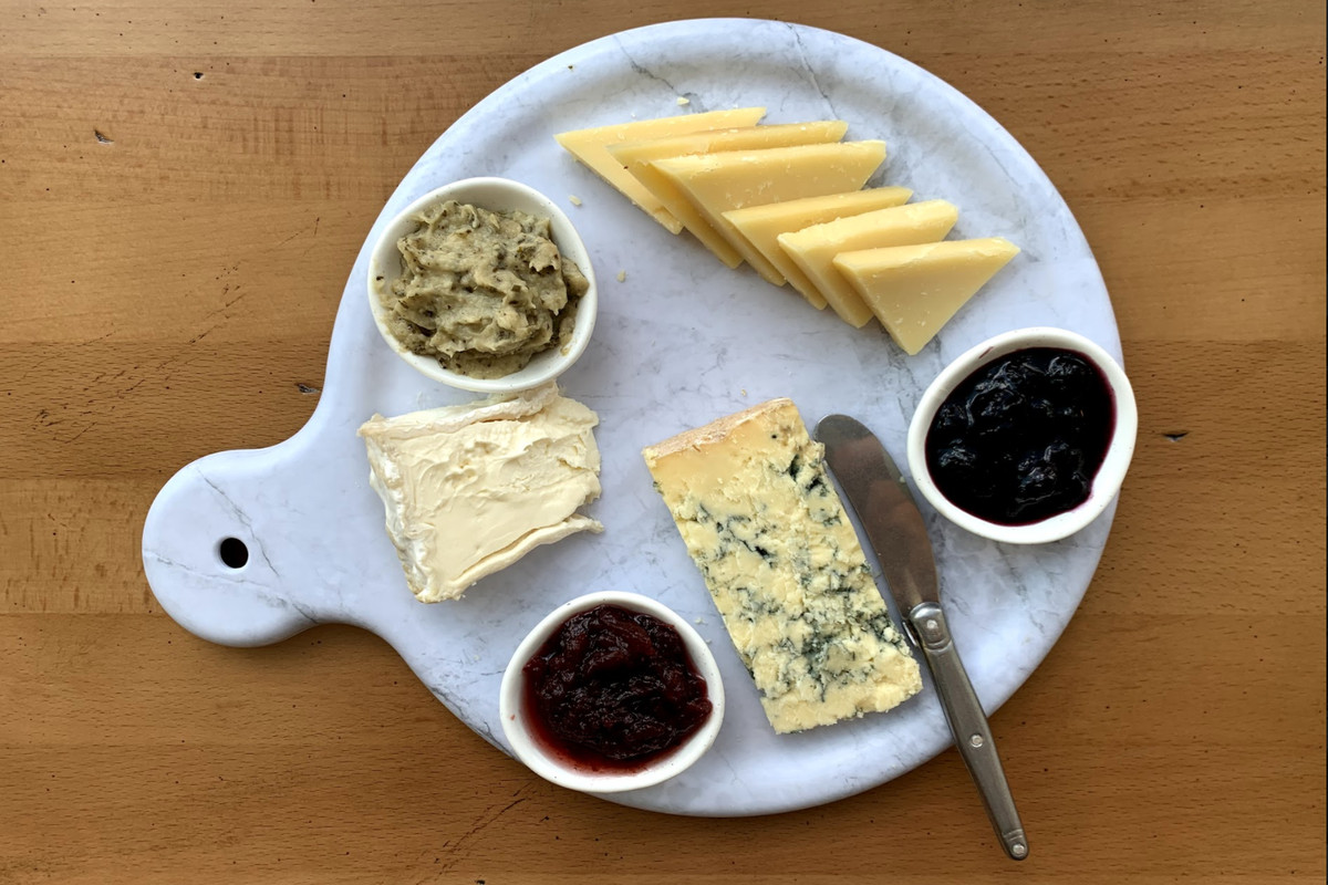 A cheese plate