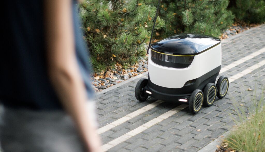 Starship Technologies’ six-wheeled delivery robot