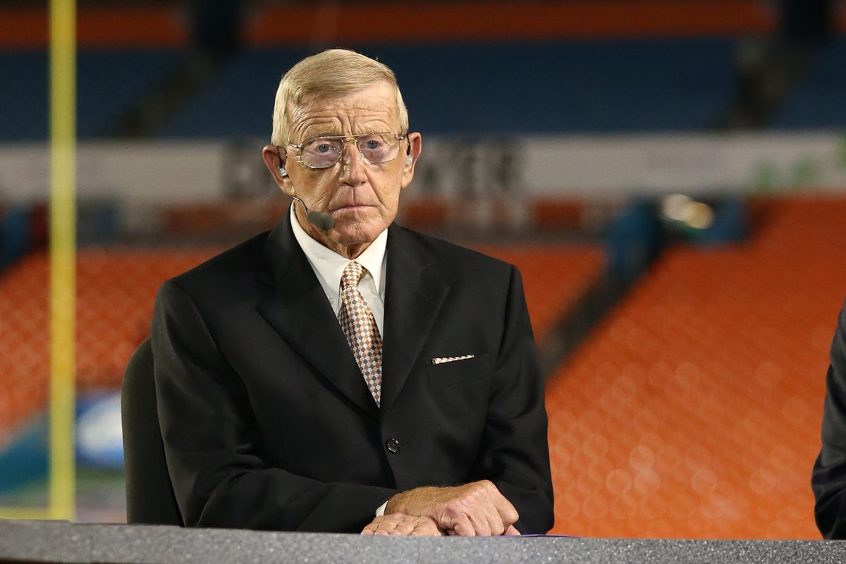 Lou Holtz just realized South Carolina and Notre Dame probably won't play for the National Championship this year...