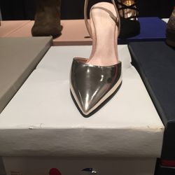 Giambattista Valli satin heels, $300