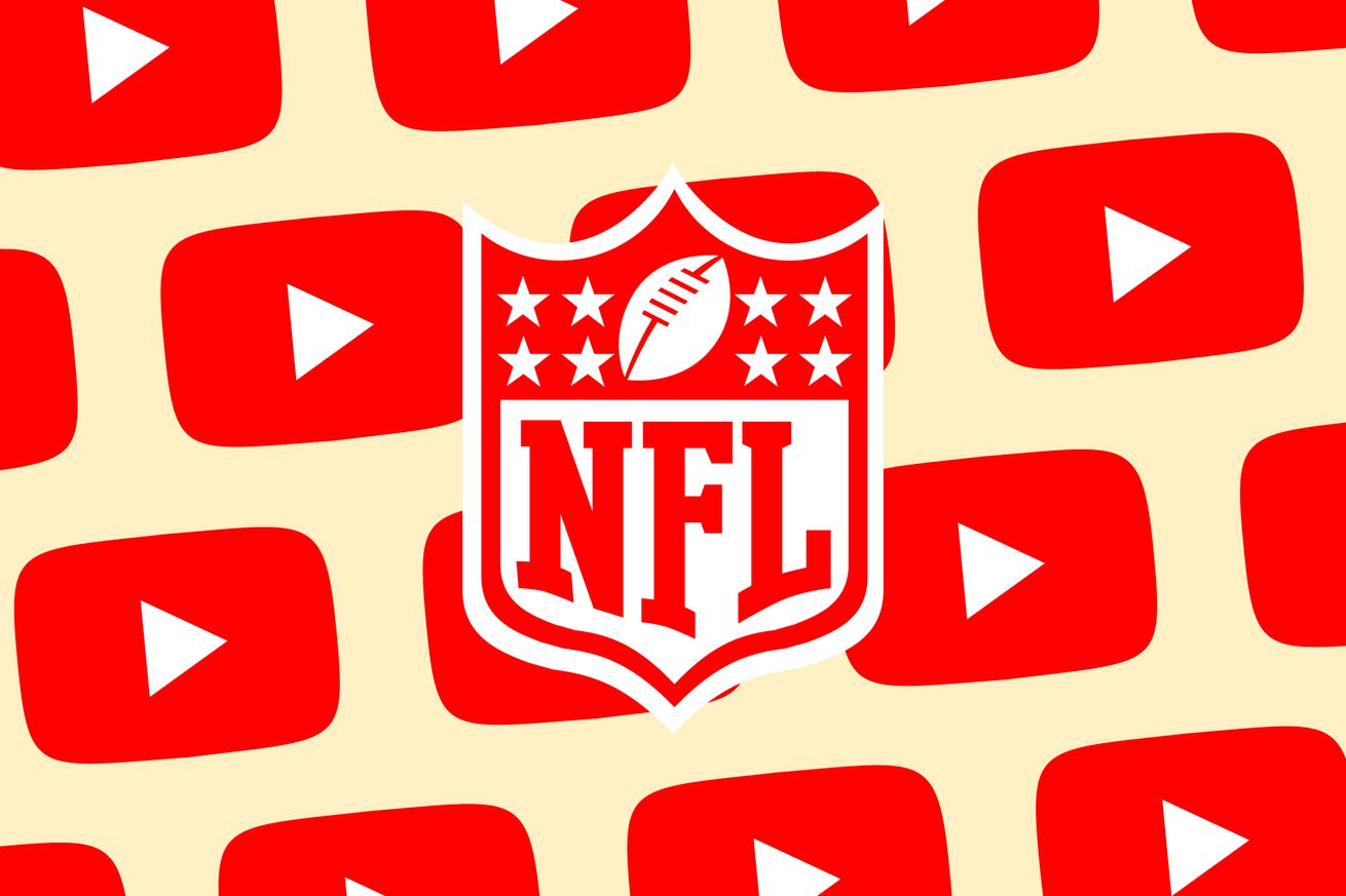 NFL Logo superimposed on YouTube TV logos.