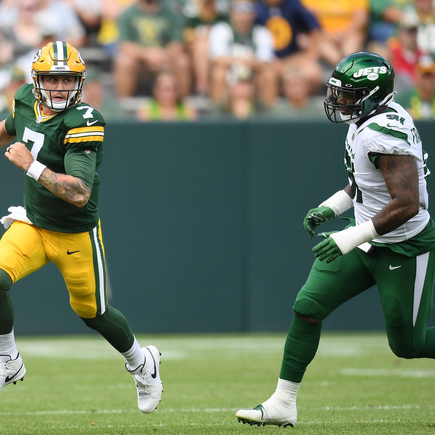 With Jordan Love out, Kurt Benkert impresses in Packers' 23-14 preseason  loss to Jets - Acme Packing Company