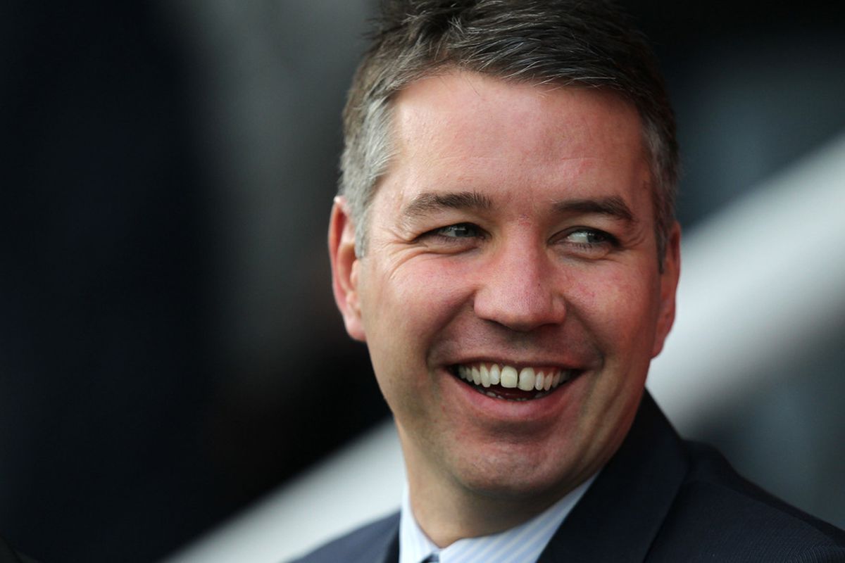 Darren Ferguson - Happy here, he certainly was not smiling at the final whistle.  (Photo by Jan Kruger/Getty Images)