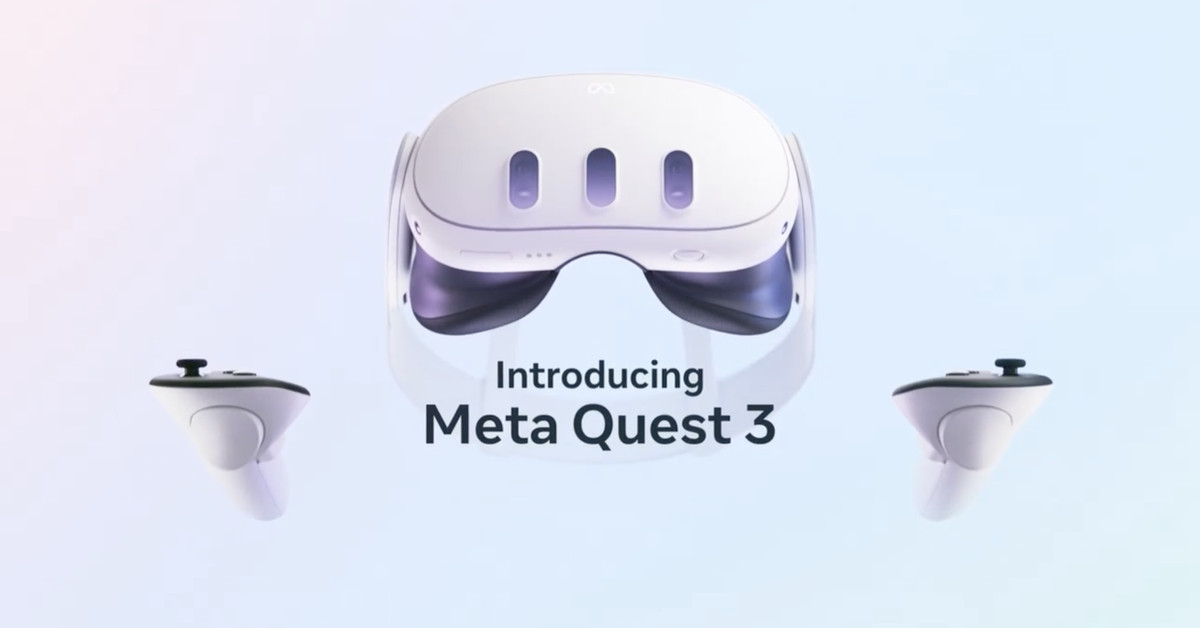 Meta, 499,99 dolara mal olacak Quest 3 VR kulaklığını duyurdu