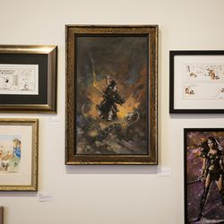 Death Dealer 6 by Frank Frazetta a painting for which bids had reached $717,000 by Wednesday.
