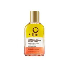 We're willing to bet this tri-colored hair oil from <b>Ojon</b> is way better for you that those tri-colored veggie chips. Be sure to shake the bottle before use to combine the three layers of oil, packed with essential lipids, antioxidants, proteins, and