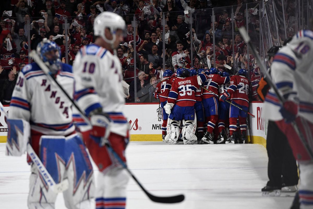 NHL: Stanley Cup Playoffs-New York Rangers at Montreal Canadiens