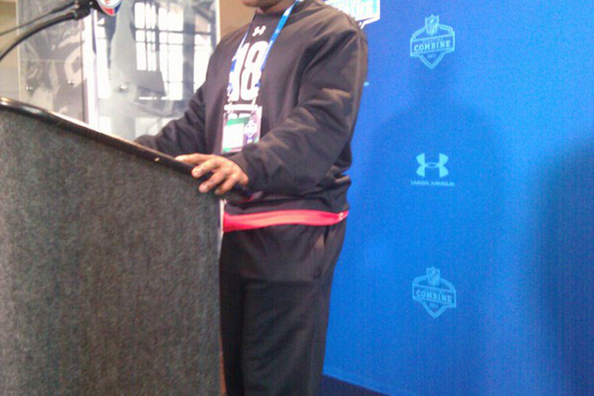 Kendall Hunter at the 2011 Combine.