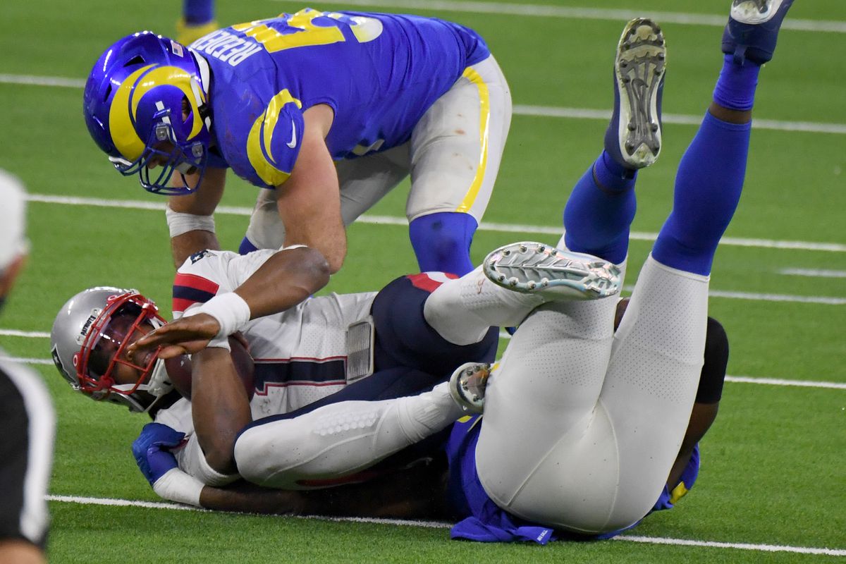 Los Angeles Rams defeat the New England Patriots 24-3 during a NFL football game.
