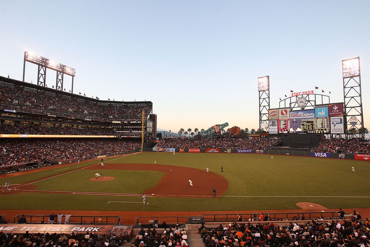 SAN FRANCISCO, CA - JULY 07:  A general view during the San Francisco Giants and the San Diego Padres game at AT&T Park on July 7, 2011 in San Francisco, California.  (Photo by Jed Jacobsohn/Getty Images)