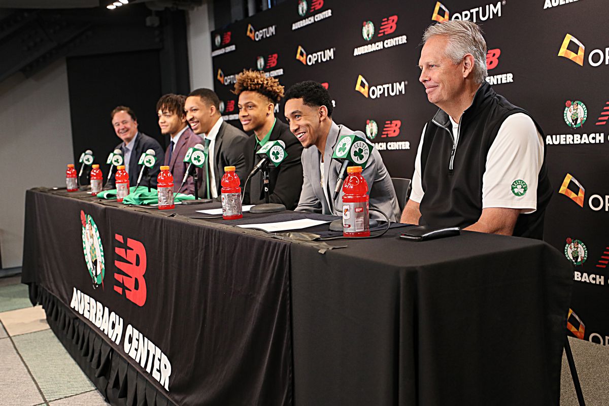 Boston Celtics Hold Introductory Press Conference For Draft Picks