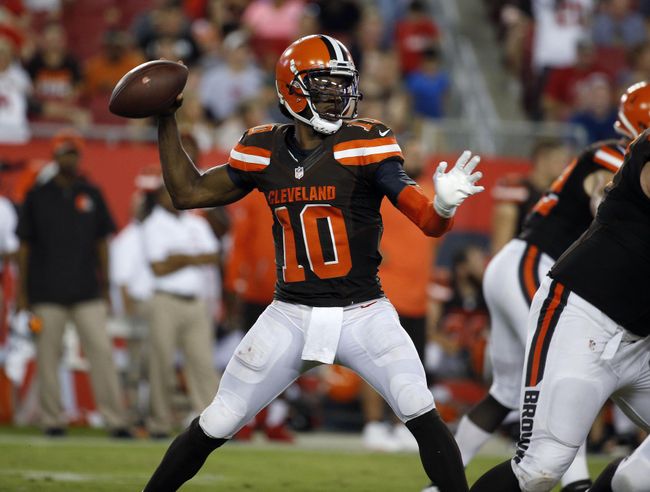 RGIII has looked better than expected in Cleveland so far.