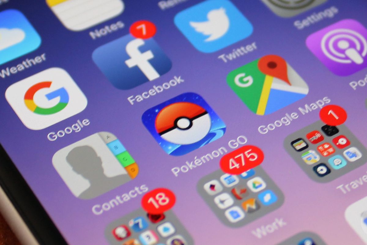 Pokemon Go icon on an iPhone home screen