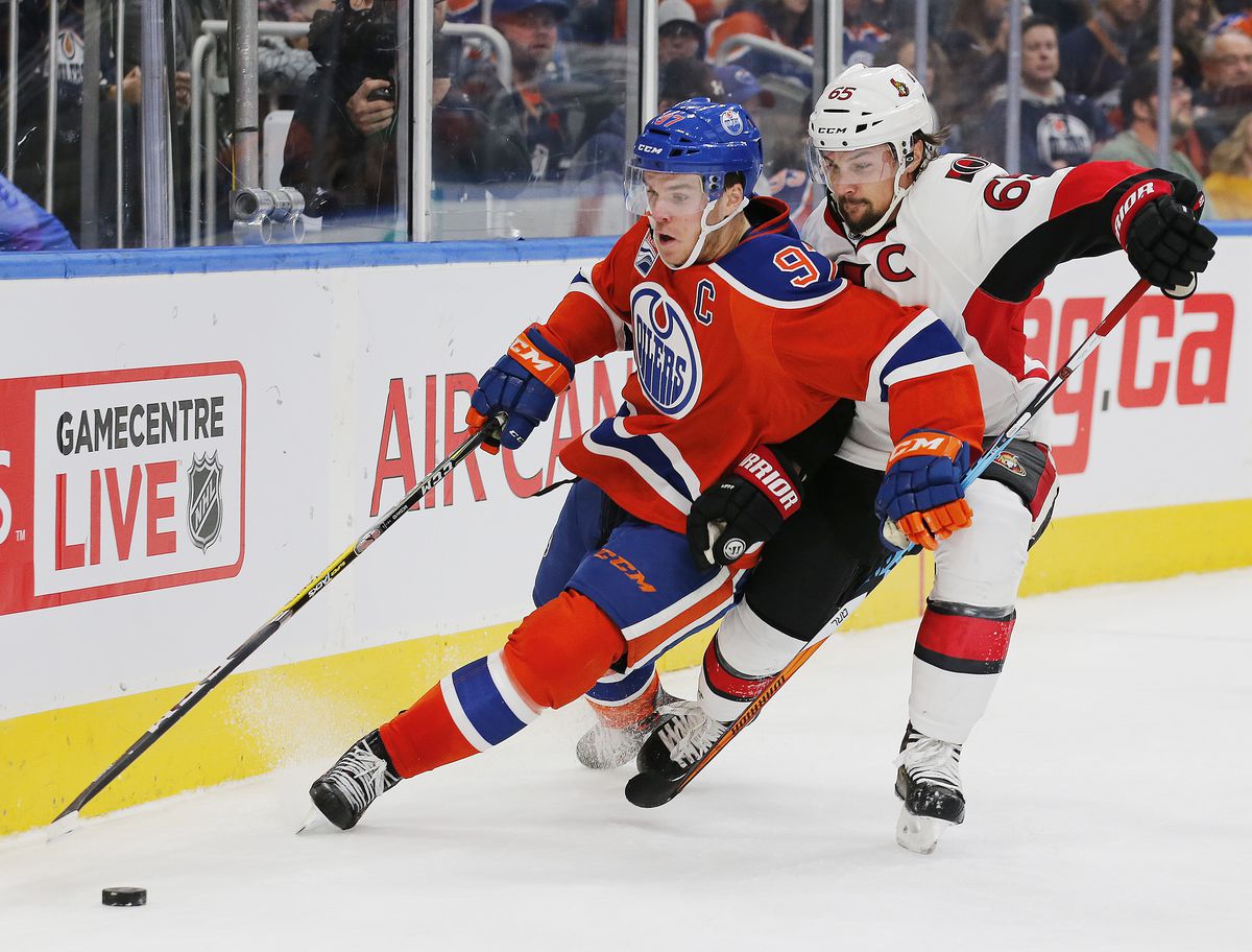 NHL: Ottawa Senators at Edmonton Oilers