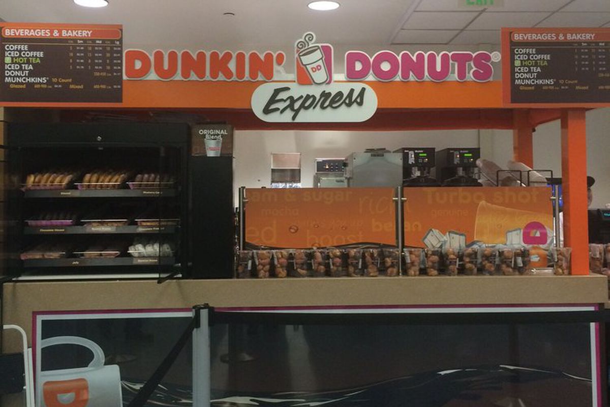The new Dunkin' Donuts Express at LAX