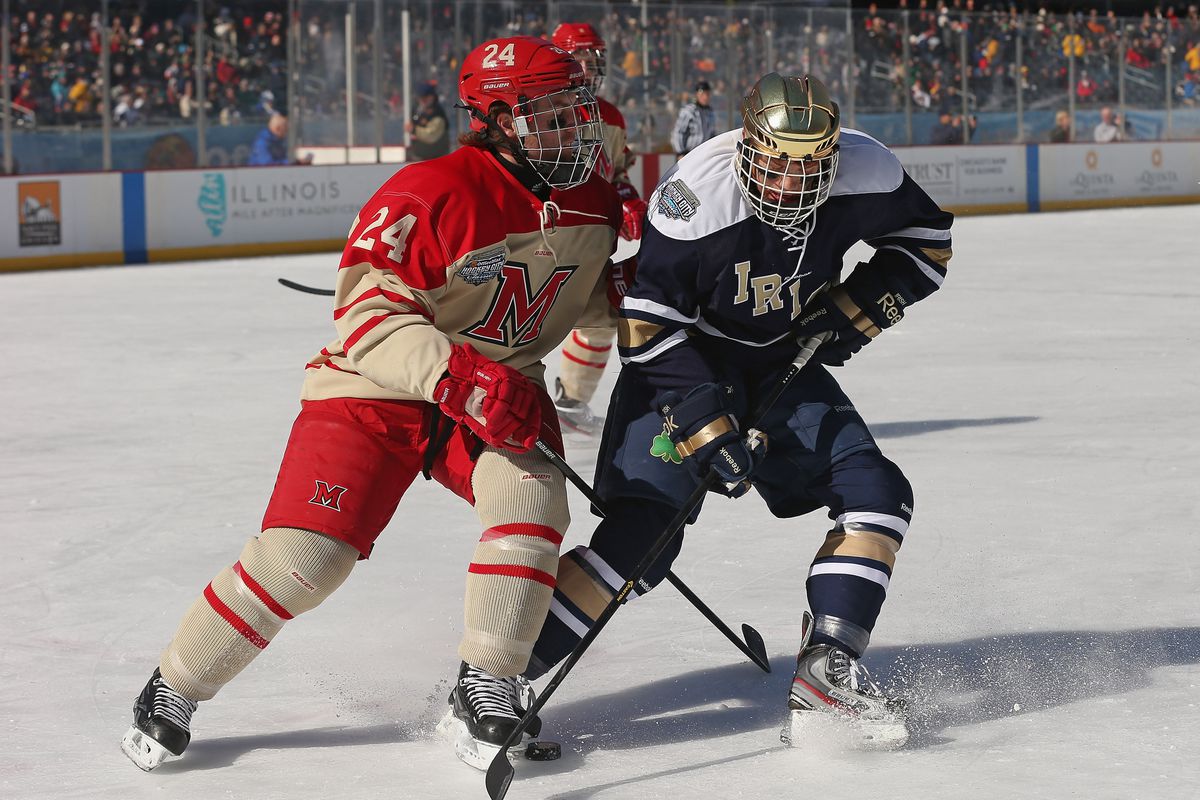 Miami and Notre Dame could be facing each other again in the CCHA Championship game.