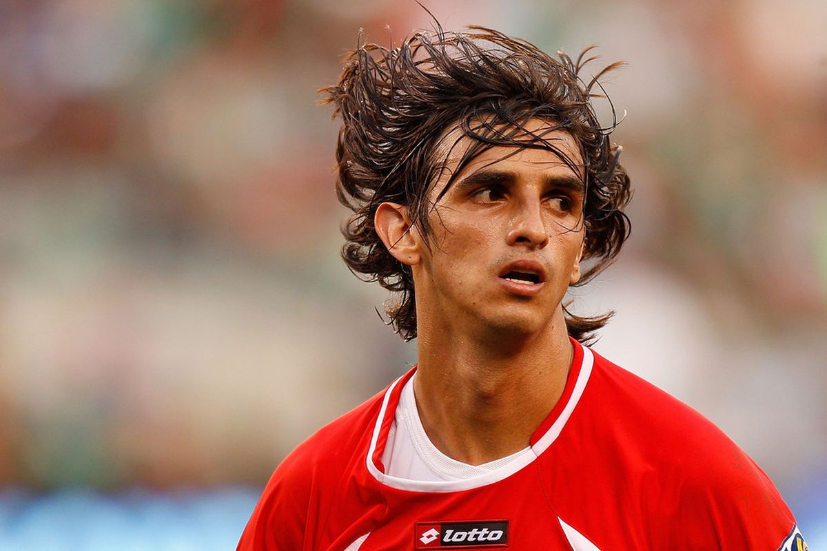 Bryan Ruiz of Costa Rica looks on against Honduras during the 2011 Gold Cup Quarterfinals