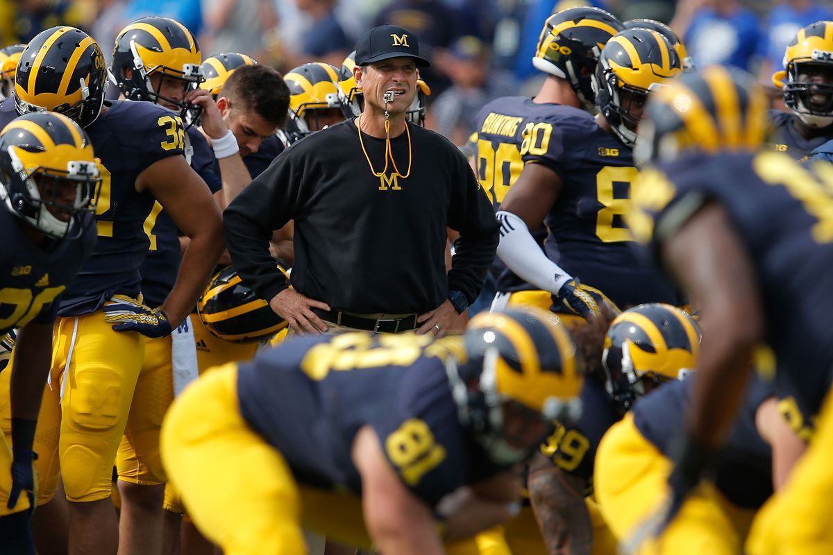 Jim Harbaugh and the Wolverines will face off against BYU this week.