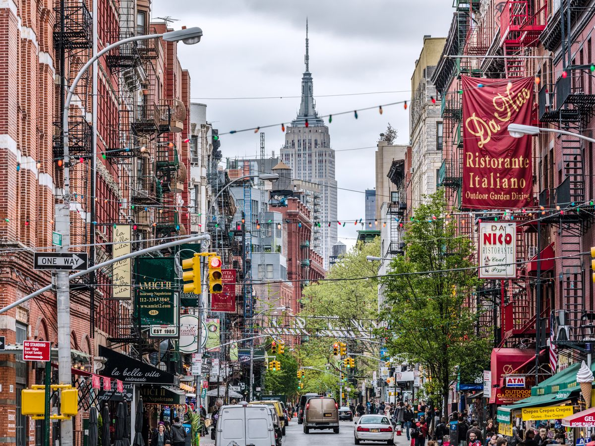 Manhattan’s Little Italy during the day.