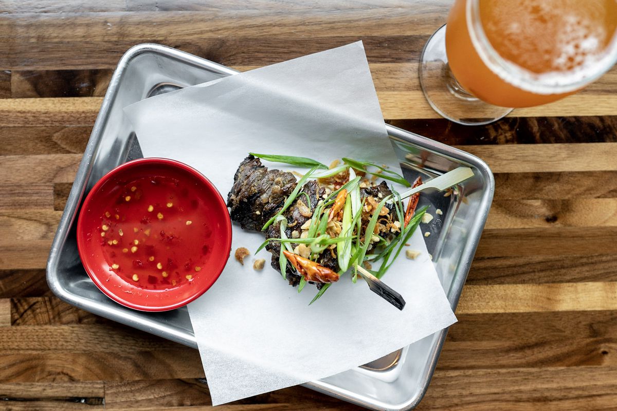 The Renegade’s lemongrass beef with crushed peanuts and crispy shallots