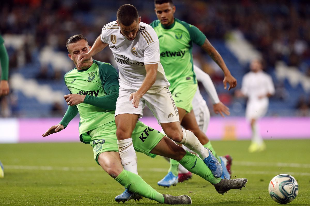 Real Madrid CF’s Eden Hazard in action during the Spanish La...