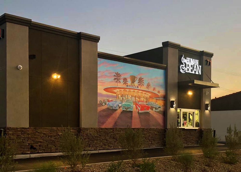 The exterior of The Human Bean’s latest expansion, now open in Henderson.