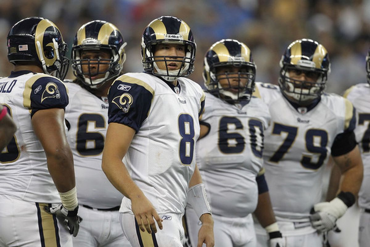 An improved and healthy offensive line has been a tremendous boost for the St. Louis Rams and rookie QB Sam Bradford. 