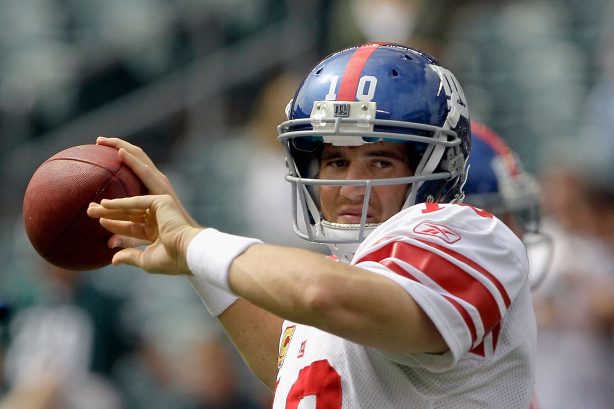Eli Manning is the reigning NFC Offensive Player Of The Week.  (Photo by Rob Carr/Getty Images)