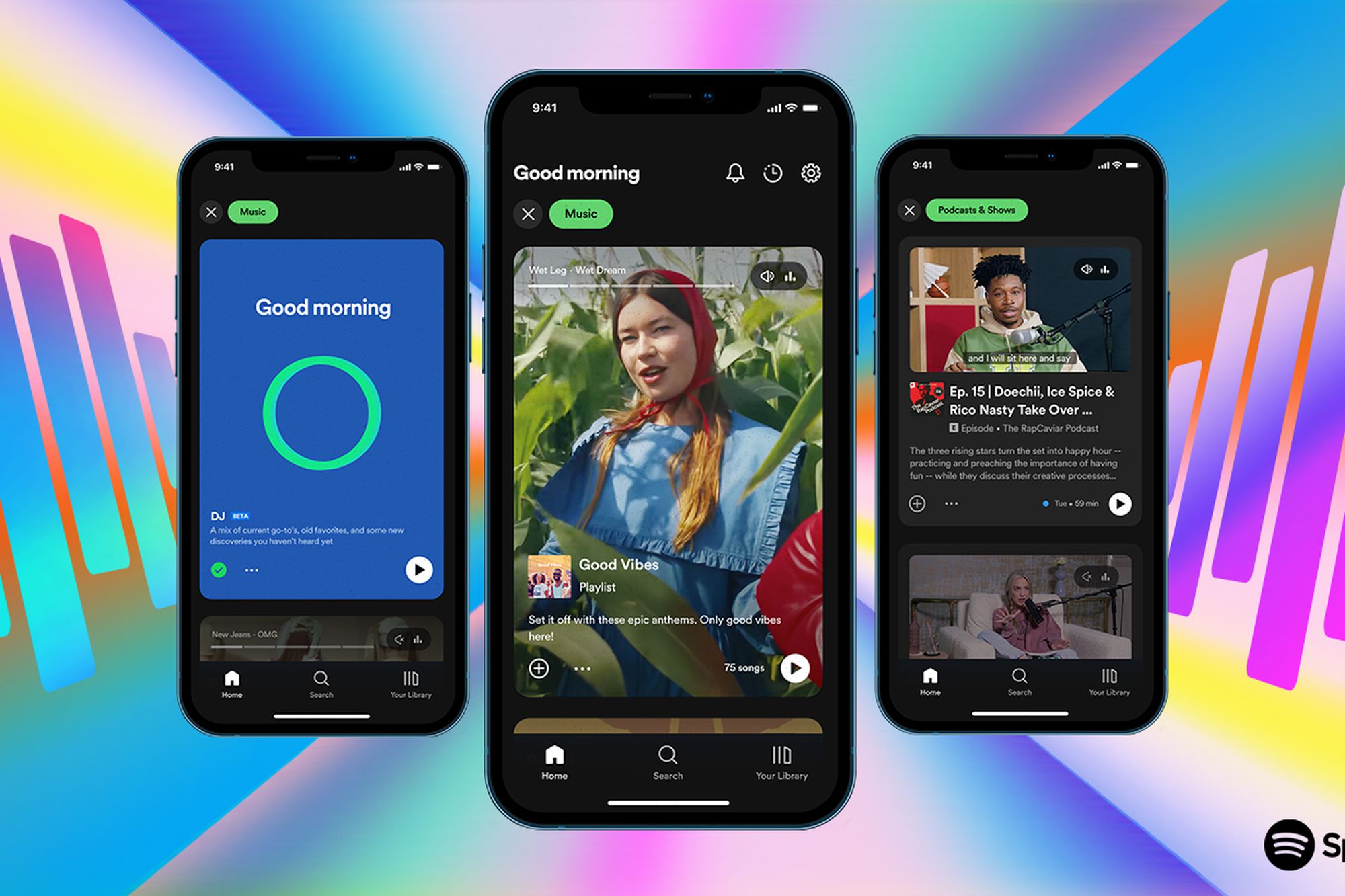 Spotify's new design turns your music and podcasts into a TikTok feed - The  Verge
