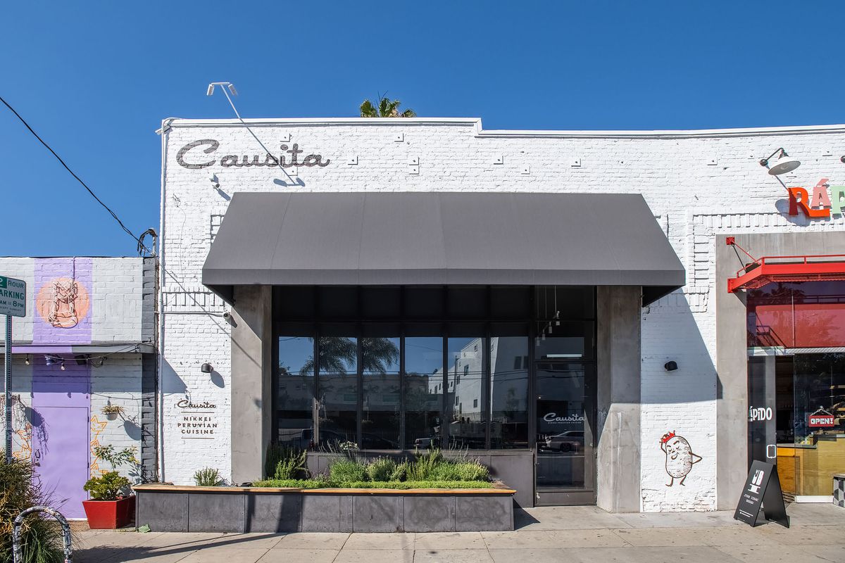 Entry to Causita restaurant in Silver Lake, California.