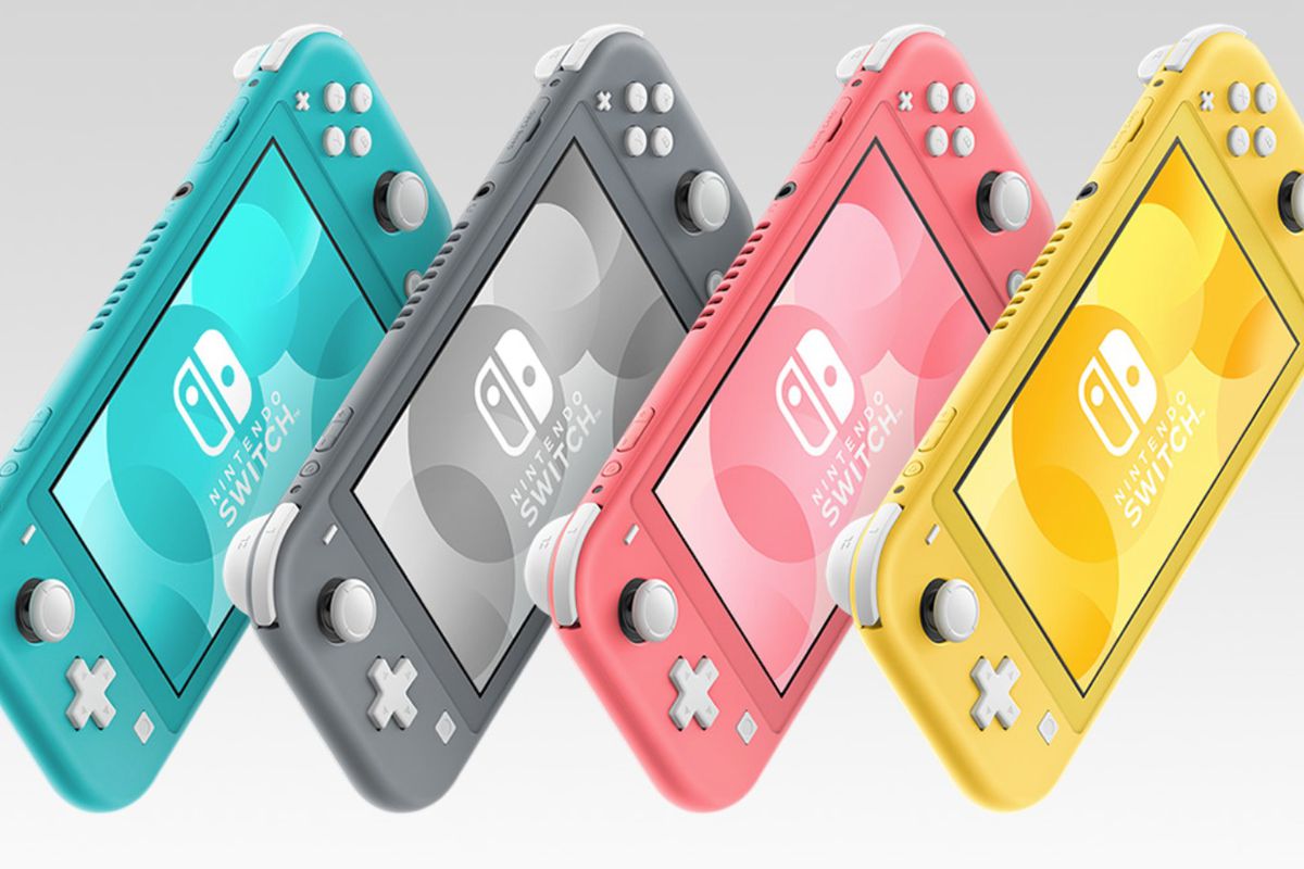 Nintendo Switch Lite lineup with new coral model