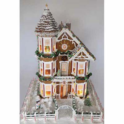  Gingerbread Victorian with a tower.