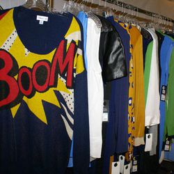 Sweater Dress in Boom Print, $44.99