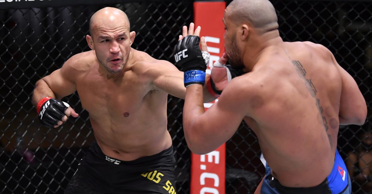 Junior dos Santos had a lot to discuss five days removed from a tough knock...