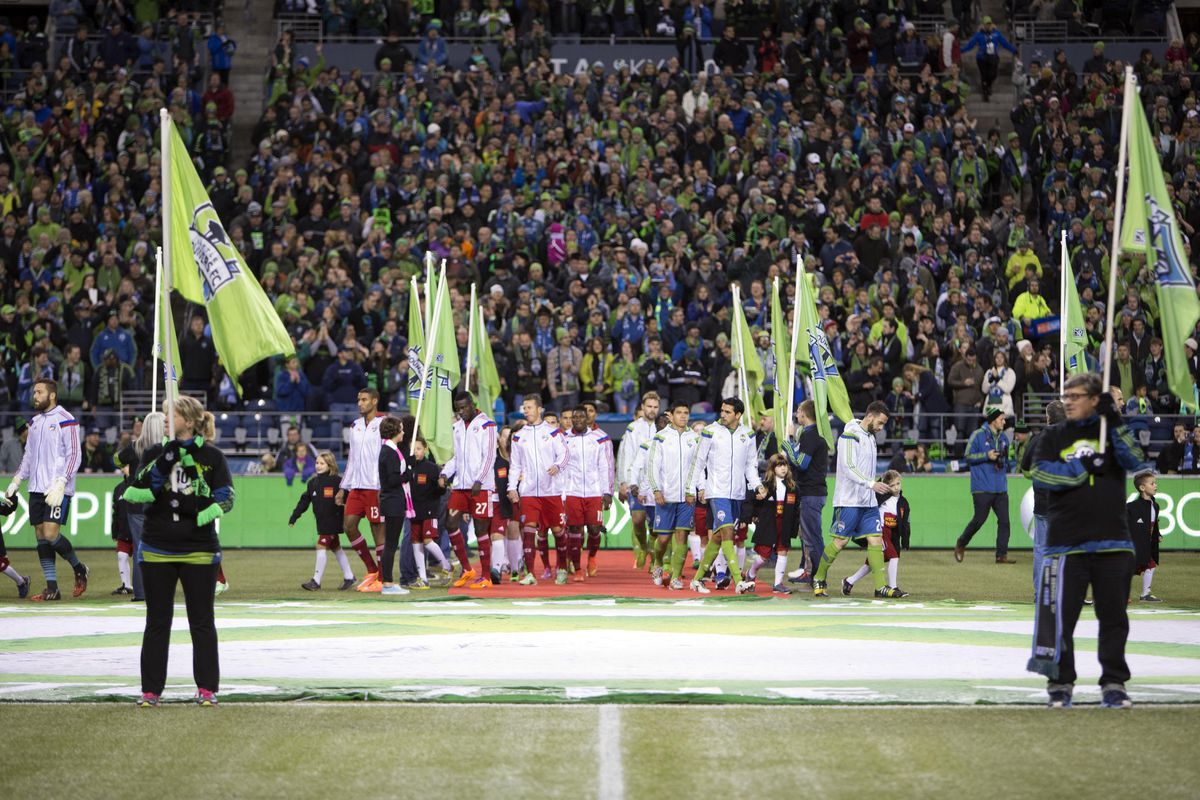 Sounders hosted FC Dallas on a Monday in front of more than 38,000 fans.