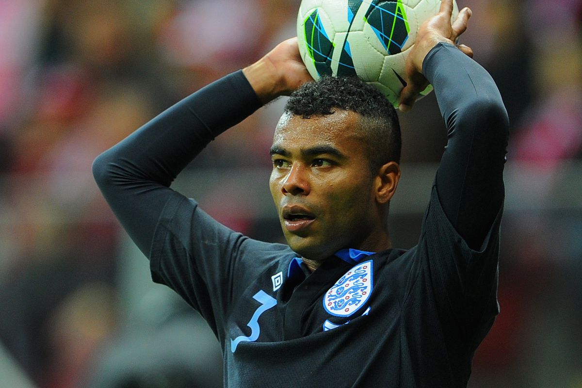 Ashley Cole in service of a bunch of [grapes]
