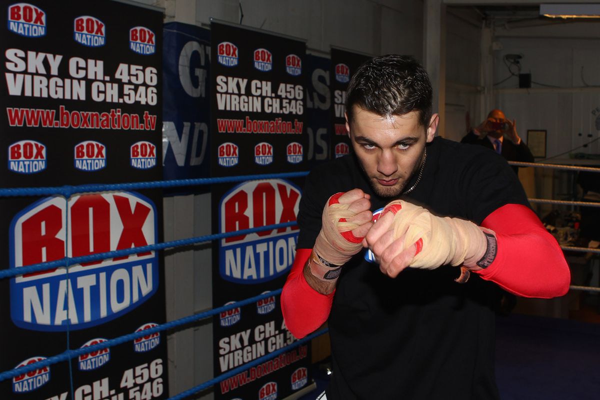 Nathan Cleverly defends his WBO light heavyweight title today in Cardiff. (Photo by Julian Finney/Getty Images)