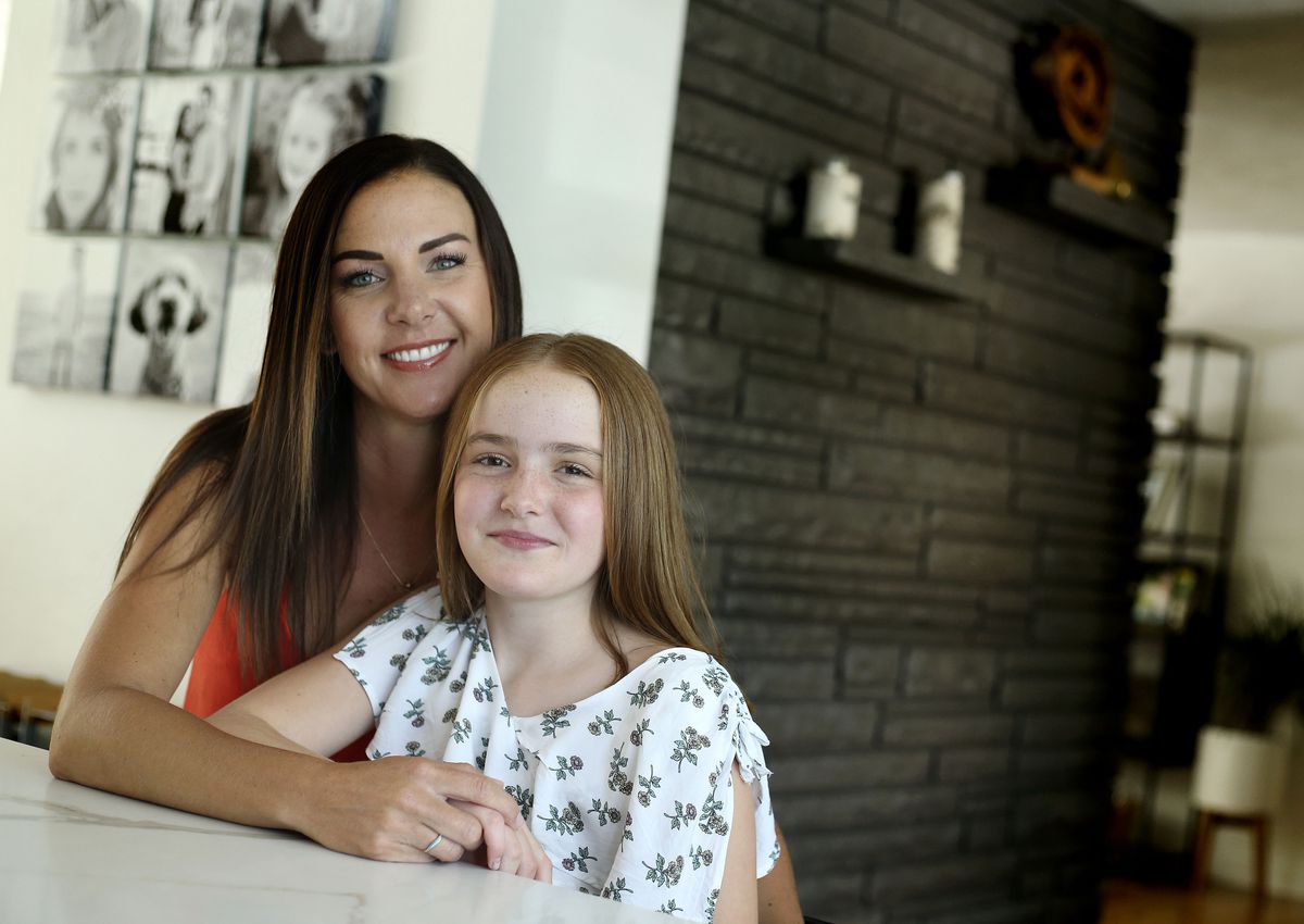 Marci and Marlee Beckert are photographed in their Millcreek home on Thursday, July 23, 2020.